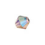 Glasschliff-Perlen Raute, 4 mm, 20 Stk, Lila Regenbogen
