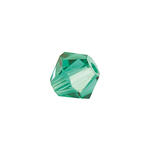 Glasschliff-Perlen Raute, 4 mm, 20 Stk, Smaragd