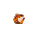 Glasschliff-Perlen Raute, 6 mm, 12 Stk, Karneol