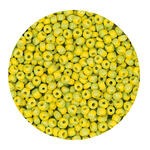 Rocailles-Perlen, 2 mm, 14 g, Gr�n-Gelb