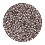 Rocailles-Perlen, 2 mm, 14 g, Lila Transparent
