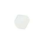 Glasschliff-Perlen Raute, 4 mm, 20 Stk, Wei� Milchig