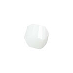 Glasschliff-Kandis Perle, 6 mm, 12 Stk, Wei� Opak