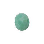 Glasschliff-Diskus Perle, 6 mm, 12 Stk, T�rkis Opak