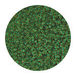 Rocailles-Perlen Itoshii, 2,2 mm, 12 g, Gr�n-Gelb Matt