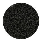 Rocailles-Perlen Itoshii, 2,2 mm, 12 g, Schwarz Opak Matt