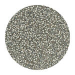 Rocailles-Perlen Itoshii Mini, 1,5 mm, 10 g, Hellgrau Transparent
