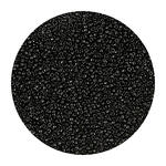 Rocailles-Perlen Itoshii Mini, 1,5 mm, 10 g, Schwarz Opak