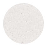 Rocailles-Perlen Itoshii, 2,6 mm, 17 g, Wei� Opak