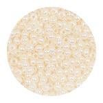Rocailles-Perlen Itoshii, 2,6 mm, 17 g, Wei� Perlmutt