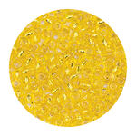 Rocailles-Perlen Itoshii, 2,6 mm, 17 g, Gelb Transparent