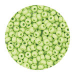 Rocailles-Perlen Itoshii, 2,6 mm, 17 g, Hellgr�n Opak