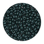 Rocailles-Perlen Itoshii, 2,6 mm, 17 g, Dunkelgr�n Opak