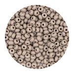 Rocailles-Perlen Itoshii, 2,6 mm, 17 g, Grau Opak