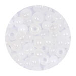 Rocailles-Perlen Itoshii, 4,5 mm, 17 g, Wei� Opak