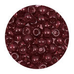 Rocailles-Perlen Itoshii, 4,5 mm, 17 g, Dunkelrot Transparent
