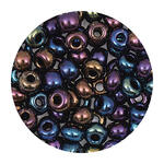 Rocailles-Perlen Itoshii, 4,5 mm, 17 g, Regenbogen Opak