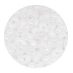 Rocailles-Perlen Itoshii Farfalle, 3,2 x 6,5 mm, 17 g, Transparent Opak