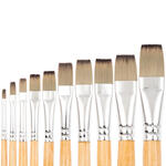 NEU Schul- & Hobbypinsel ART SCHOOL Synthetic Hell, flach - Verschiedene Gr��en
