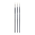 NEU Van Gogh �l- & Acrylpinsel, Schweineborste Rund, langer Stiel, 3er Set, No. 2, 4, 6
