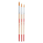 NEU ArtCreation Aquarell-Pinselset, Synthetik Rund, 3er Set, 4, 6, 8