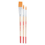 NEU ArtCreation Aquarell-Pinselset, Synthetik, 3 Pinsel sortiert