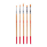 NEU ArtCreation Aquarellpinsel-Set, Synthetik, 5 Pinsel sortiert