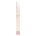 NEU ArtCreation �l- & Acrylpinsel, Schweineborste Rund, 3er Set, No. 2, 6, 10