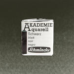 Akademie-Aquarellfarbe 1/2 Napf, Schwarz