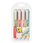 STABILO Textmarker swing cool, NatureCOLORS 4er Etui