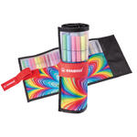 STABILO Pen 68, Premium-Filzstift, 25er Rollerset ARTY Edition