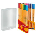 STABILO point 88 Fineliner, 20er ColorParade rot/orange