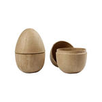 Ei, zweiteilig aus Pappmach�, 12 cm x 9 cm, 1 St�ck