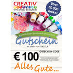 Geschenkgutschein nur ONLINE - Alles Gute - Wert 100,00 �