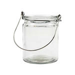 Glas-Laterne mit B�gel, 8x10cm, 1 St�ck