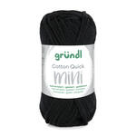 NEU Baumwollgarn / H�kelgarn, Cotton Quick Mini, 15 g, Schwarz