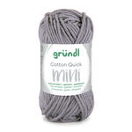 NEU Baumwollgarn / H�kelgarn, Cotton Quick Mini, 15 g, Silbergrau