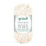 NEU Baumwollgarn / H�kelgarn, Cotton Quick Mini, 15 g, Wollwei�