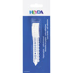 NEU Papierspitze selbstklebend, 2 m x 17 mm, Wellenmotiv Wei�