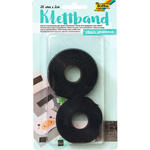 Klettband selbstklebend, 20mm x 2m, schwarz