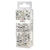 SALE Pailletten-, Glasperlenmix, 80g, silber