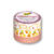 SALE Fabric-Tape, Stoff Klebeband, 3 Rollen, Gelb