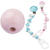 SALE Schnulli-Holzperle, Ros�, 10mm, 40 Stk. - Ros�