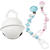 SALE Schnulli-Gl�ckchen/Schelle, Wei�, 15mm, 2 Stk. - Wei�