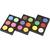 Wasserfarben, Neonfarben, H�he 16mm, Durchmesser 44mm, 3 Sets mit jeweils 6 N�pchen