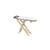 NEU Miniatur B�gelbrett aus Holz, ca. 9,8 x 2,3 x 7 cm