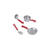 NEU Miniatur K�chen-Set aus Kunststoff, 4-teilig, ca. 3-5 cm