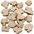 Holzscheiben-Mix, 230 g, Gr��e 15-40 mm, Dicke 5 mm