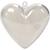 Deko-Herz Acryl, 10 St�ck, H�he 6,5 cm, Transparent