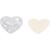 Deko-Herz Acryl, 10 St�ck, H�he 6,5 cm, Transparent Bild 3